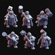 Dwarf 3D Printing Chess Piece Model White Model Model KCAO
