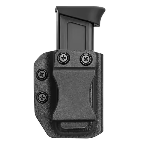 Universal Magazine Holster IWB/OWB Conceal Carry Mag Holster Kydex Mag Holder for 9mm/.40 Double Sta
