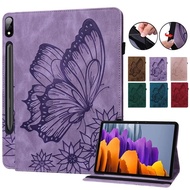 For Samsung Tab S7 S8 Case 11 inch SM-T870 X700 Cute Butterfly Painted Soft TPU Back Cover for Samsung Galaxy S8 S7 Tablet Case