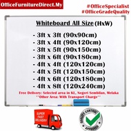 TPE Whiteboard - Magnetic / Non Magnetic  Size 3x4 4x4 4x5 4x6 4x8 White Board (Delivery up to 3rd f