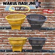 ( 6 PCS ) WAKUL BOBOKO NASI JET JNL BESAR | BAKUL NASI | BAKUL PLASTIK | WAKUL NASI | WAKUL PLASTIK
