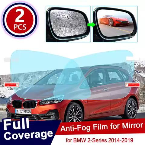 for BMW 2 Series F22 F45 Coupe Gran Active Tourer Full Cover Anti Fog Film Rearview Mirror Rainproof