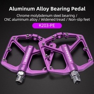 Rockbros K203 Alloy Bearing Pedals For MTB Roadbike Purple