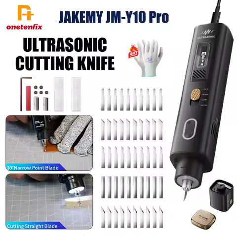 JAKEMY JM-Y10 PRO 2 in 1 Handheld Ultrasonic Cutting Knife DIY Electric Carving Tools for Plastic/Re