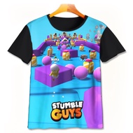 3D Kids T-Shirt | Printing Shirt | 3D T-Shirt - Stumble Guys V7 Game T-Shirt Stumble Guys V7 Kids Pr