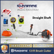HUSQVARNA 131R 2-Stroke Handheld Brush Cutter Mesin Rumput (With Free Gifts)