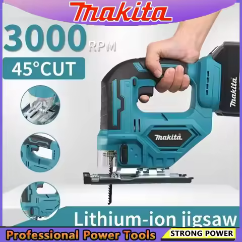Makita DJV182Z 340W Brushless Jigsaw Electric Jig With Saw Blade Cordless Barrel Handle Jigsaw Porta