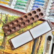 【繪旅。手作】16格木製調色盤 | 水彩顏料盒 | 寫生 | 水彩攜帶