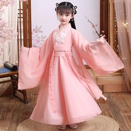 Girls Hanfu Super Fairy Tik Tok Children's Clothing Chinese Style Autumn Dress Little Girl Ancient C