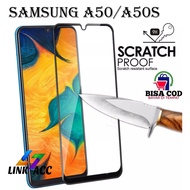 LAYAR TEMPERED GLASS FULL SCREEN FOR SAMSUNG A50/A50S - ANTI-SCRATCH GLASS/ SCREEN PROTECTOR SAMSUNG