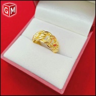 Cop 916 Emas Bangkok Emas Korea GM Mall Gold Plated Ring - Emas Cincin Coco (Cincin EK-8001-6) For W