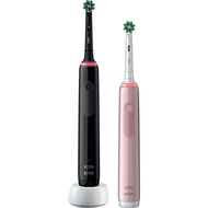 Oral-B Pro 3 3900 Electric Toothbrush Duo Pack - Black &amp; Pink