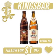 Erdinger Dunkel+Weissbier Beer 12x500ml x1 (BBD: Jan 2024)