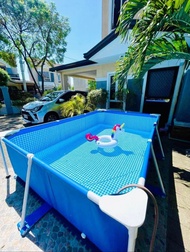 100% Original INTEX 3M Heavy Duty Rectangular Frame Swimming Pool Portable 28272 (3m x 2m x 75cm) w/