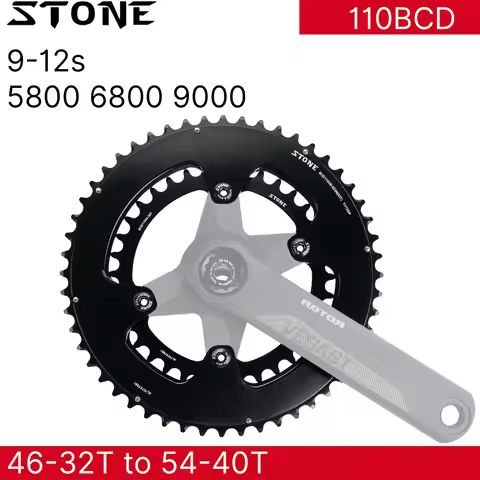 Stone 110bcd Double Chainring for Shimano Tiagra 4700 105 5800 Ultegra 6800 DuraAce 9000 R3000 R2000