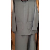 Baju Kurung Kedah Kelabu