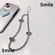 SMILE Mobile Phone Chain Rope, DIY Bow knot Mobile Phone Accessories, 2024 love Mobile Phone Lanyard Phone