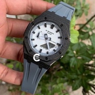 改裝訂製》G-SHOCK特別限量版 男裝女裝手錶鋼錶電子錶 防水潛水錶 農家橡樹 Casioak Casio G Shock Special Limted Edition GA2100 Luxury Men Ladies Watch磨砂黑色白色灰色