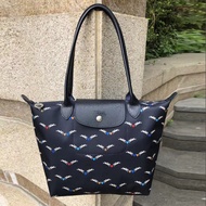 แท้ Longchamp Official Store กระเป๋าผู้หญิง L1899 L2605 Pegasusprint Tote bag ถุงใส่ผ้าไนลอนกันน้ำ