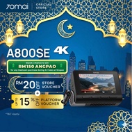 [Pre-order] 70mai A800SE Dashcam 4K Resolution + HDR | Built-in GPS & ADAS | Supercapacitor | Dual-C