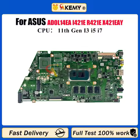 X421EA Laptop Motherboard For ASUS VivoBook X421E ADOL14EA I421E R421E K433E S433E X421EAY Mainboard