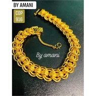 【Ready Stock】 Gelang Tangan Coco Candy COP 916  persis original   Emas Bangkok &amp; emas Korea by Amani Jewellery