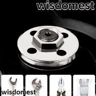 WISDOMEST Locking Flange Nut, Metal Alloy Quick Change Hexagon Flange Nut, Universal Hardness Screw Nut for Type 100 Angle Grinder Power Tools Accessories