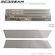 Rcdream Simulation Vehicle Stainless steel anti-slip plate on the side For 1/10 FCX10 LC80 RC Model 