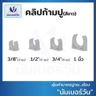 คลิปจับท่อ คลิปก้ามปูพีวีซี(เหลือง/ขาว/ดำ) ขนาด 3/8”(3หุน) 1/2”(4หุน) 3/4”(6หุน) 1” คลิปก้ามปู คลิปจ