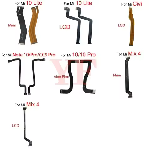 High Quality For Xiaomi Mi CC9 Note 10 10T 11 Pro 5G Lite Mix 4 Civi Main Board Mainboard Display LC