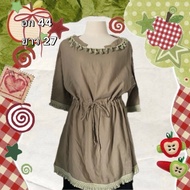 Tassel Shirt Green: y2k Hippie Fairy Kokate Emo Boho Style Secondhand Clothes Forward