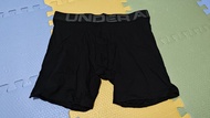 【全新】Under Armour 男子UA Charged Cotton 6" Boxerjock Novelty 1327427-233 M 黑 6寸 平口 四角 內褲