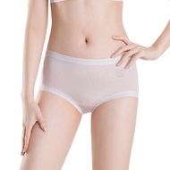 Mulberry Silk7A Antibacterial Women's Long Silk Crotch Mid-High Waist Underwear