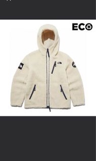 現貨不用等！ size M/L 韓國the north face 毛絨刺繡logo 拉鍊口袋 連帽外套