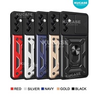 Samsung A15 4G Samsung A15 5G Case ARMOR SLIDE PROTECT CAMERA Case Robot Slide Camera + RingStand Ca