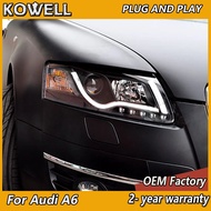 Car Styling for Audi A6 Headlight 2005-2011 A6 C6 Head Light A6 C5 C6 DRL Turn Signal Low High Beam 