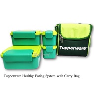 Tupperware Healthy Eating System Lunch Box Set with Carry Bag