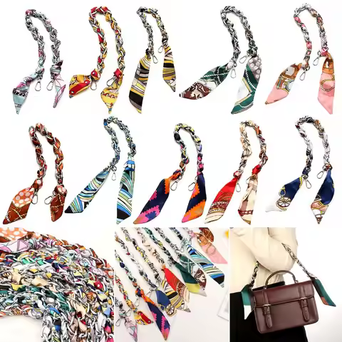 1Pcs Detachable Hardware Handbag Accessory Metal Alloy Bags Belt Straps Bags Chains Silk Scarf Chain