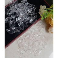 20 Grams Clear Leaf Beads - Leaf Petal Beads