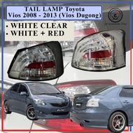Toyota Vios 2008 - 2013 (Vios Dugong) NCP93 Sonar Design Led Tail Lamp Albino With Red