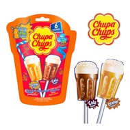 [Chupa Chups] 6 pieces Fizzy Lollipops 90g (Coke/Orange) Fizzy Drinks Candy
