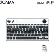 Dual Bluetooth +2.4G Wireless Trackball Keyboard With Trackball And Scroll Wheel Ergonomic 78-Key Ke
