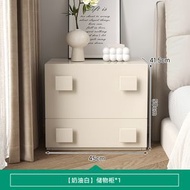 全城熱賣 - 奶油風電視櫃 鬥櫃 小戶型簡約收納組合卡門櫃 小型簡約中古風床頭櫃