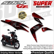 Soul GT 115 Stickers Anti-Fade Cool Soul GT 115 Striping Yamaha Soul GT 115 Hayabusa