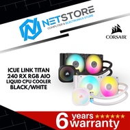 CORSAIR iCUE LINK TITAN 240 RX RGB AIO Liquid CPU Cooler (BLACK/WHITE)
