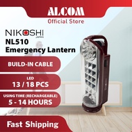 NIKOSHI NL510 Emergency Lantern with Wall Mountain, Rechargeable Battery & 14h Working Time