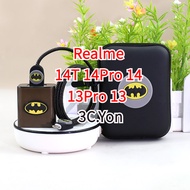 Charger Protector Realme 14T 14 5G 45W Charger Cover 13 Pro with Storage Bag Durable Cable USB Type 