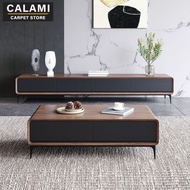 Calami Tv Console Straw Nordic Living Room Cabinet Modern Minimalist Coffee Table Combination Set High-foot Style Integrated Floor CA144