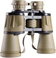 Binoculars Telescopes 20x50 Binoculars for Adults and Kids with Universal Phone Adapter Weak Light Vision for Bird Watching Hunting Traveling Astronomy (Color : Beige) (Green)