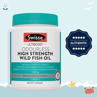 Swisse Odourless Fish Oil 1500mg 400 Capsules